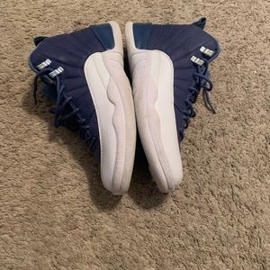 Jordan 12’s blue and white great used condition